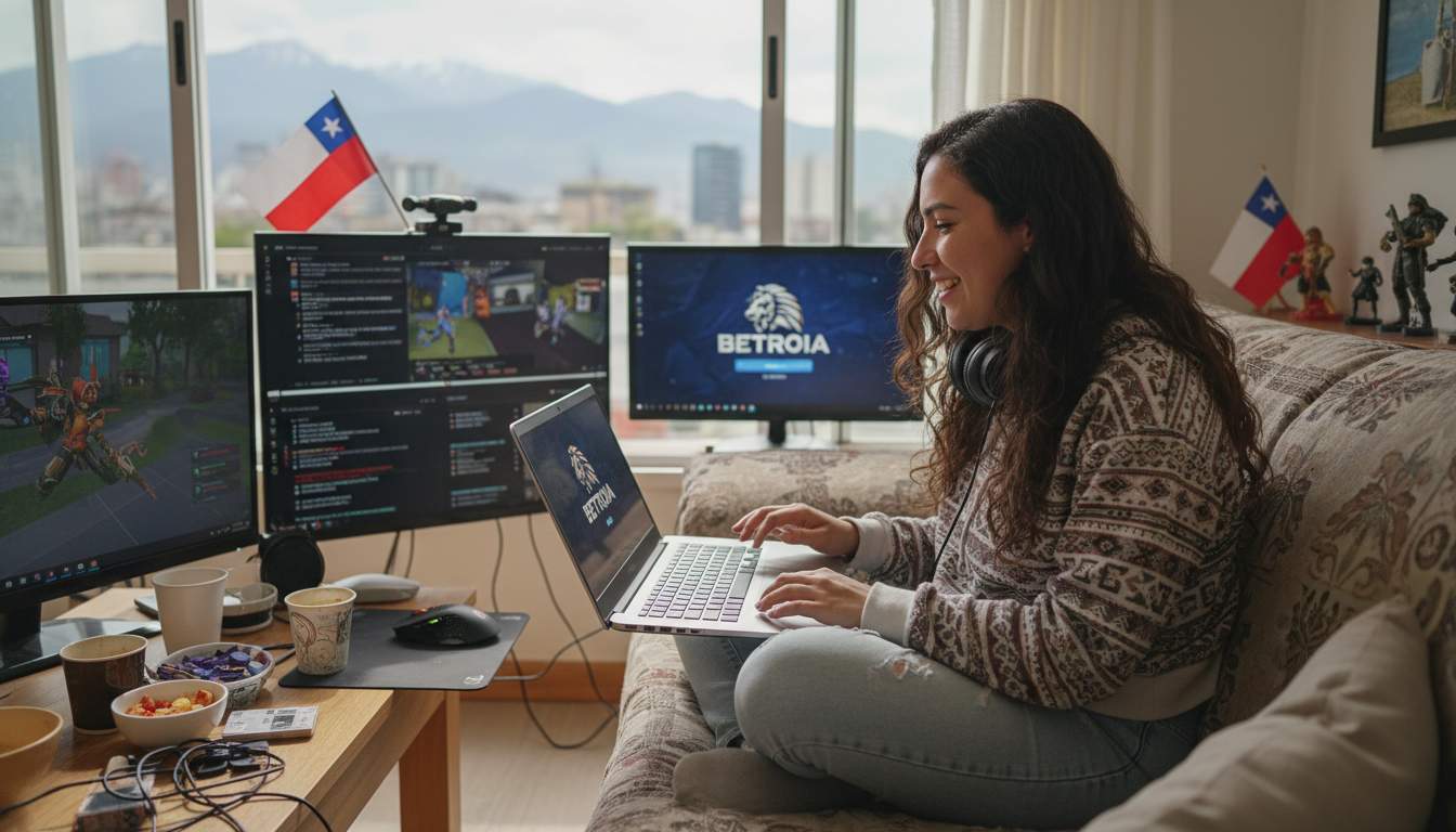 User logging into account