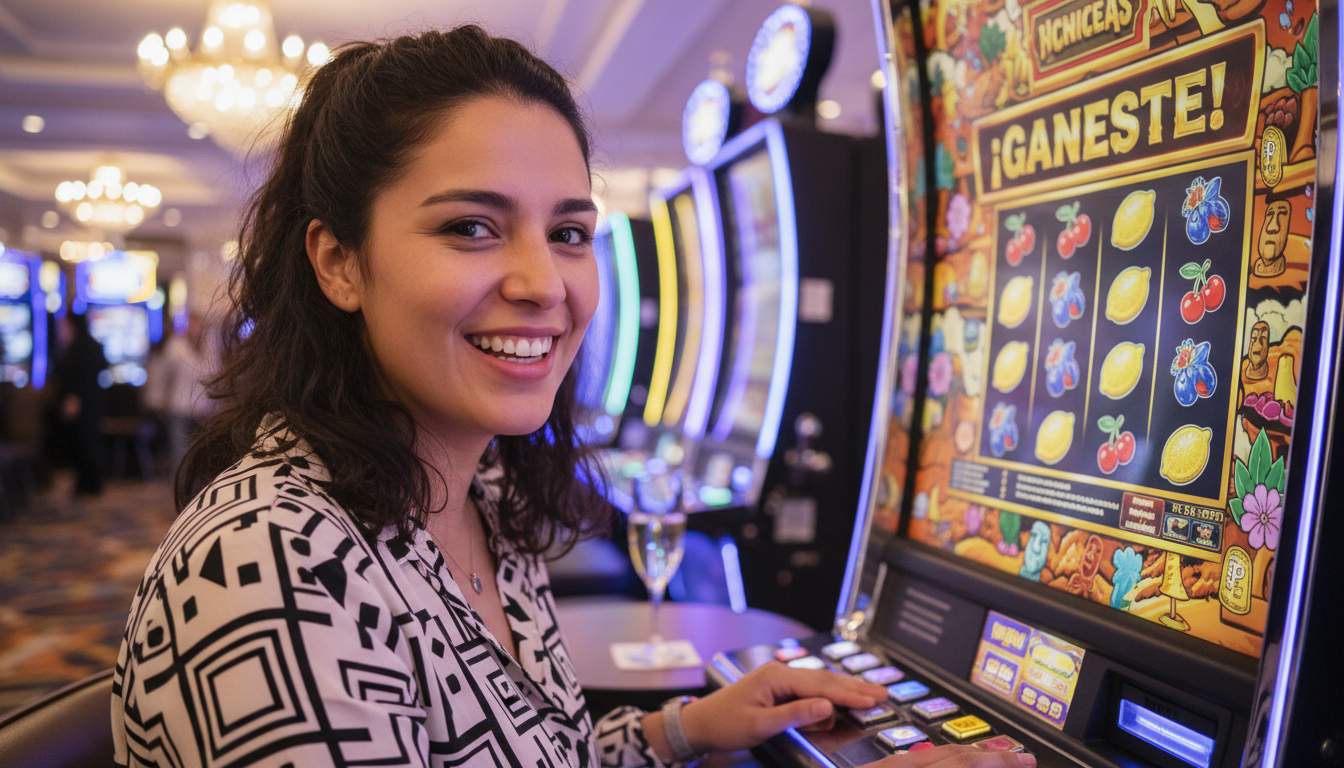 Colorful slot machine